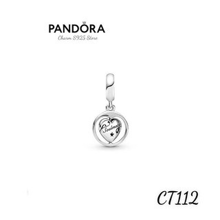 CHARM PAN ALE BẠC S925 THUẦN KHIẾT TREO TIM XOAY HÀNG CAO CẤP