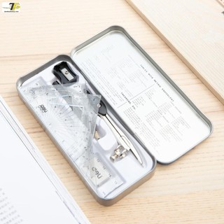 Bộ compa thước kẻ 8 dụng cụ - deli g30505