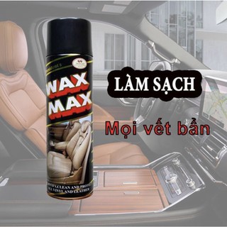 Xịt bóng đồ da, nội thất ô tô wax max