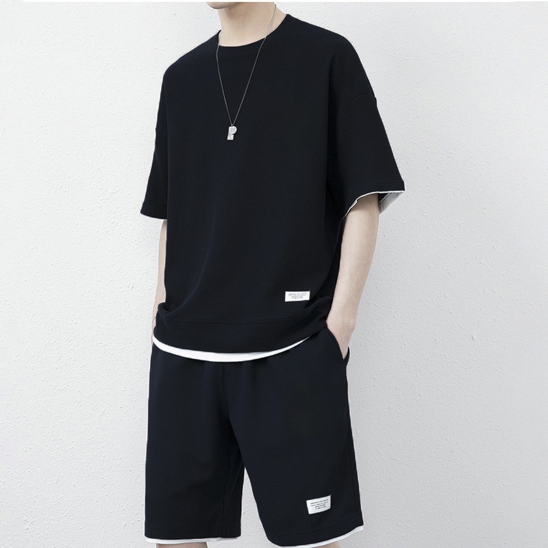 Bộ quần áo thun nam nữ Unisex Mùa hè, bộ đồ thể thao nam nữ vải tổ ong cao cấp đủ size từ 50 - 80kg