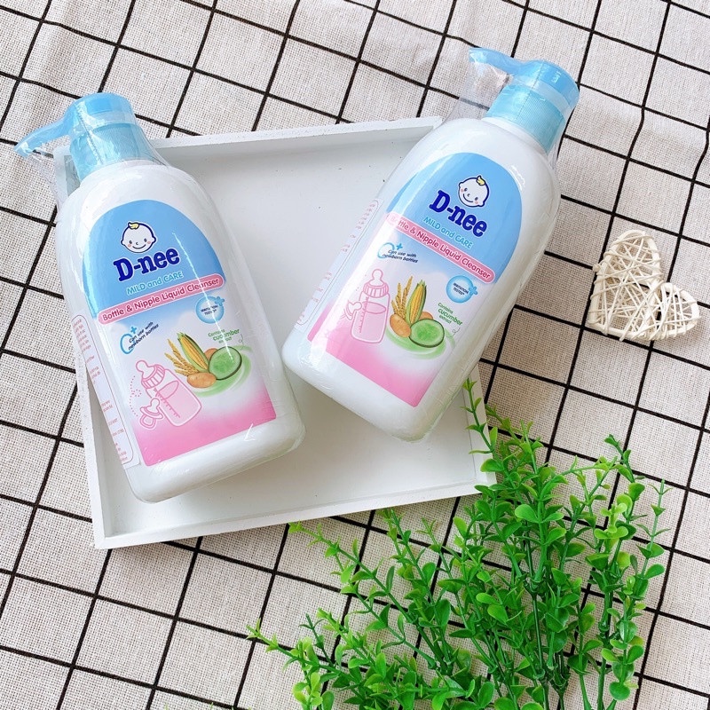 Nước rửa bình sữa & rau quả D-nee 500ml , Nước xúc bình sữa , bình nước cho bé