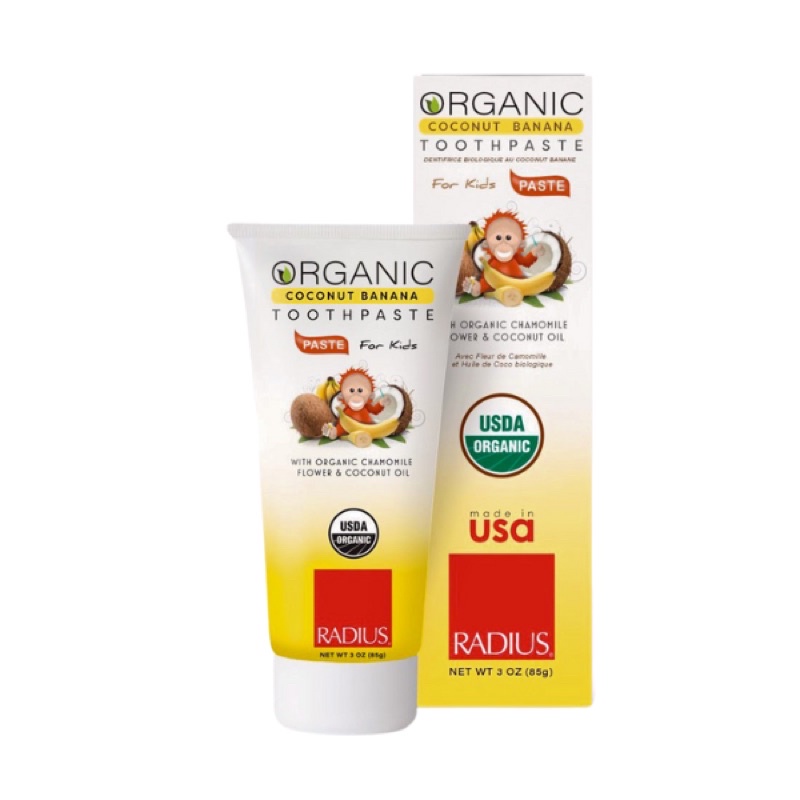 Kem đánh răng hữu cơ cho bé Organic.