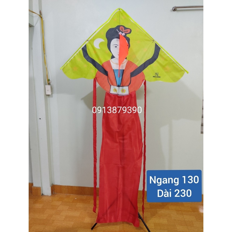 Diều hằng nga lớn 2.3m tuyệt đẹp tặng tay cầm và 50m dây