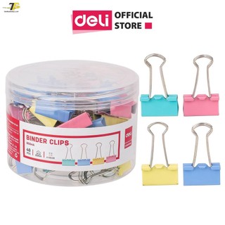 Kẹp bướm deli - 48 chiếc/hộp - e8554a