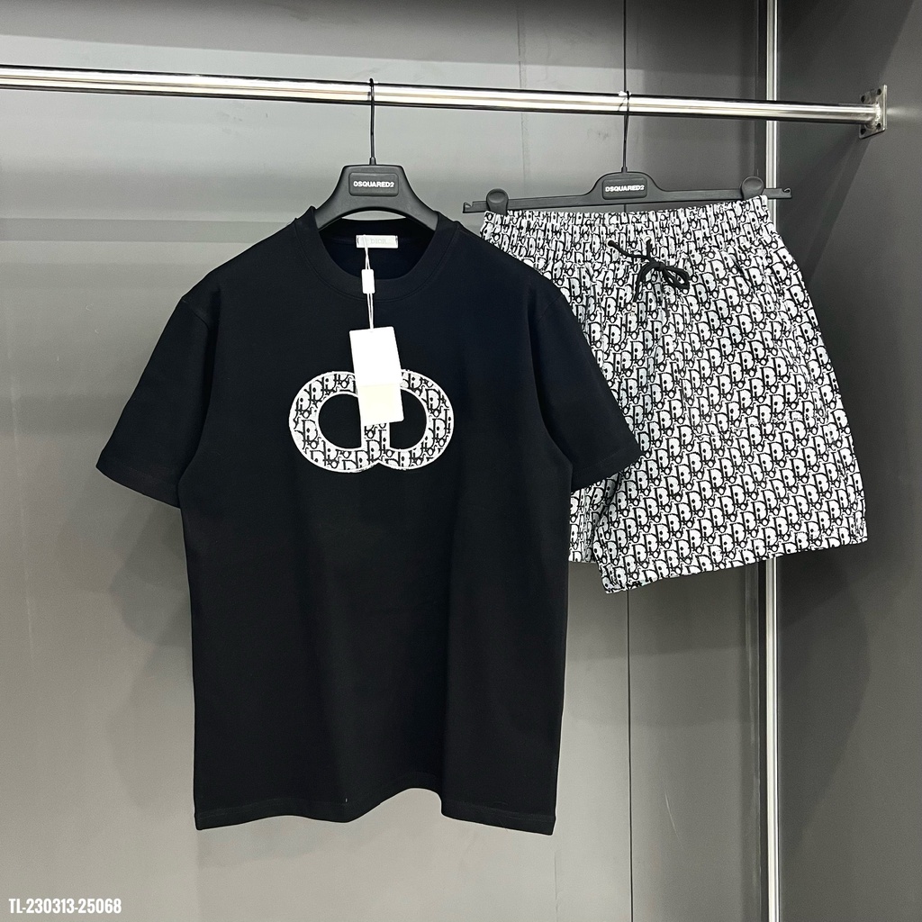 Set Bộ Quần Áo Nam Ngắn Tay Thêu Họa Tiết Cao Cấp Bộ Đồ Nam Chất Cotton Co Giãn 4 Chiều | BigBuy360 - bigbuy360.vn