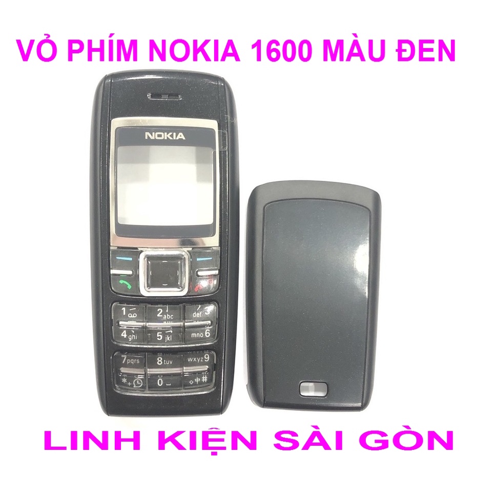 VỎ PHÍM NOKIA 1600 MÀU ĐEN