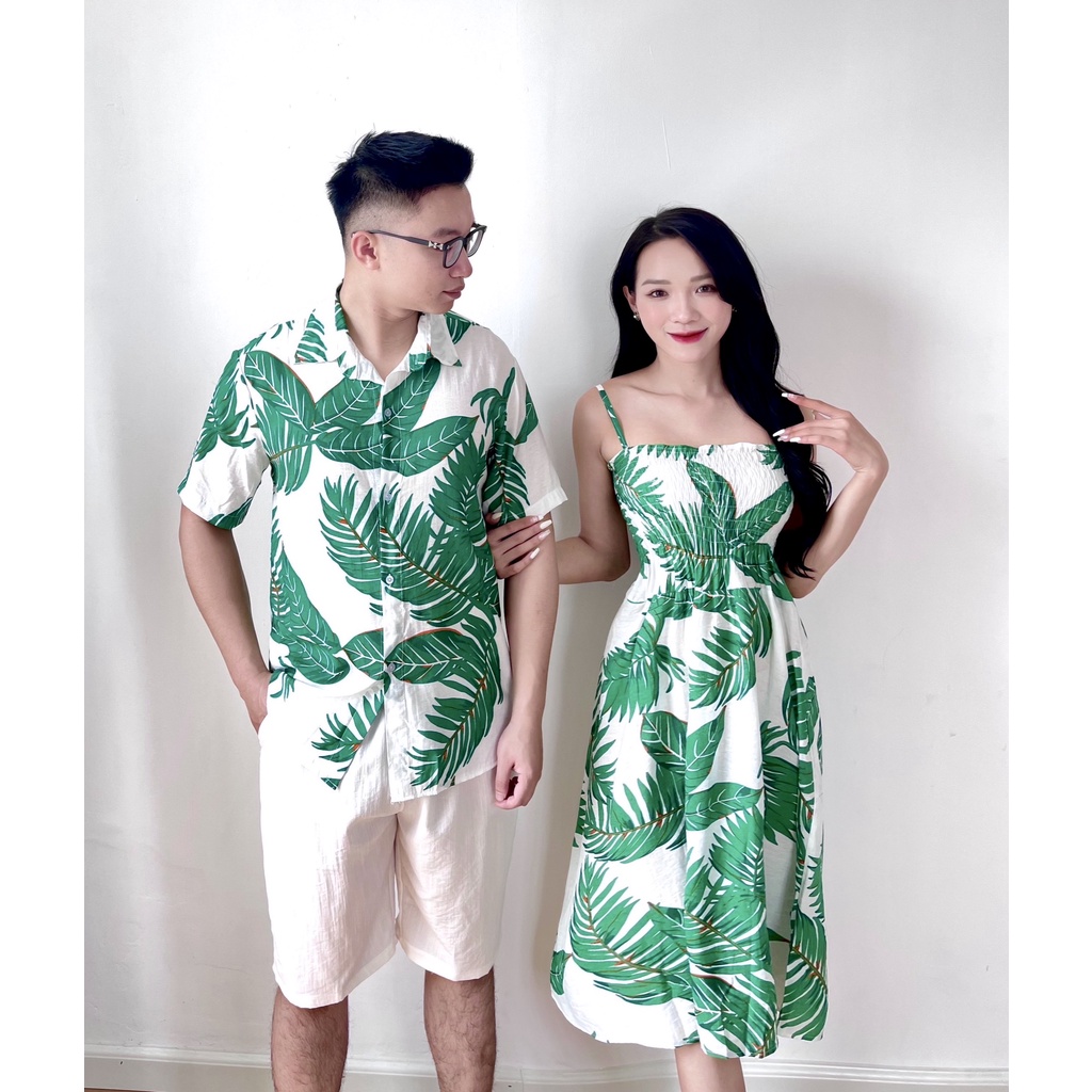 Sơ mi Đi Biển, Sơ mi Hawaii Vải Tơ Đũi Cao Cấp