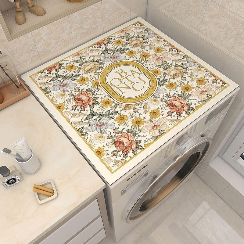 Tấm Thảm Da Phủ Máy Giặt / Tủ Lạnh Chống Bụi / Chống Nắng Không Thấm Nước Tiện Dụng Ốp