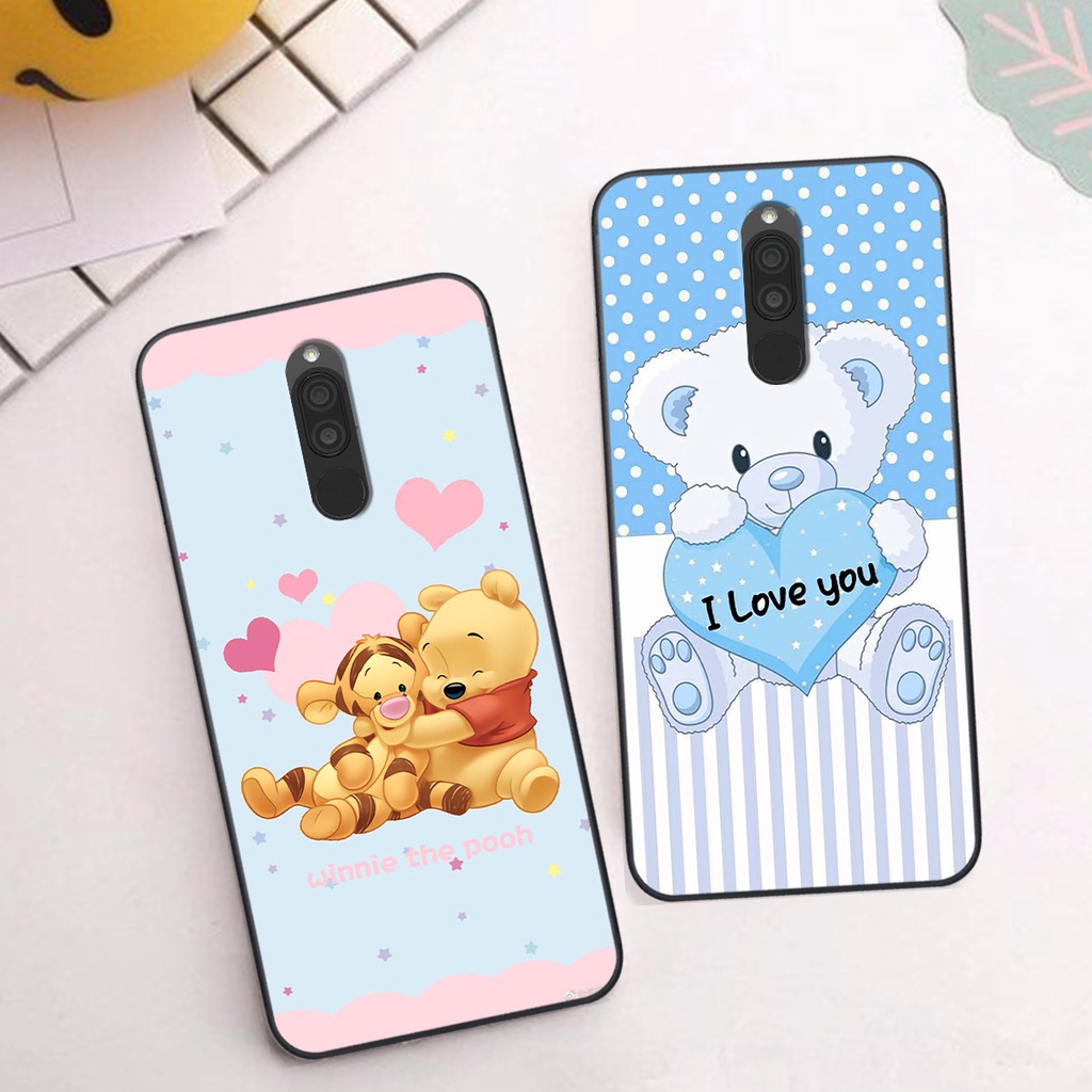 Ốp Xiaomi Redmi 8 in hình gấu cute dễ thương siêu xinh đáng yêu