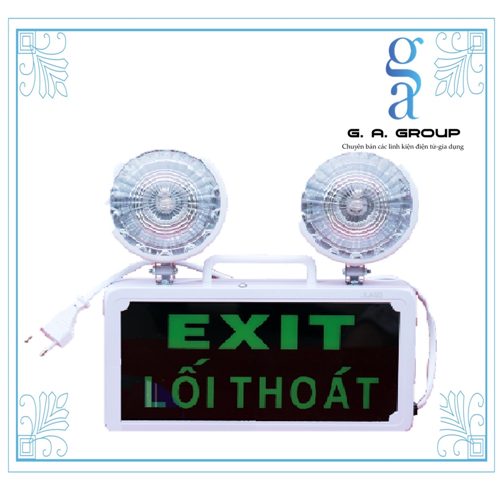 ĐÈN SỰ CỐ KẾT HỢP EXIT LED - KHẨN CẤP EMERGENCY - THOÁT HIỂM