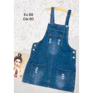 [2HANDS]VÁY YẾM JEANS SIÊU XINH(CÓ GHI SỐ ĐO TRÊN TỪNG HÌNH)