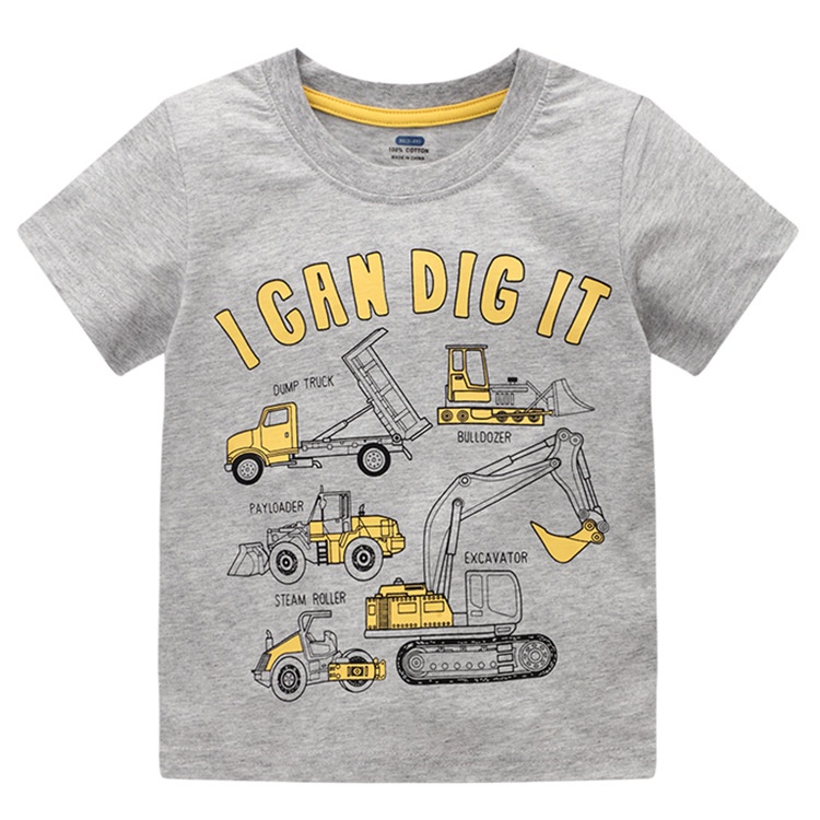 Áo Thun Tay Ngắn In Họa Tiết Hoạt Hình Dễ Thương Thời Trang Mùa Hè 2023 Cho Bé Trai