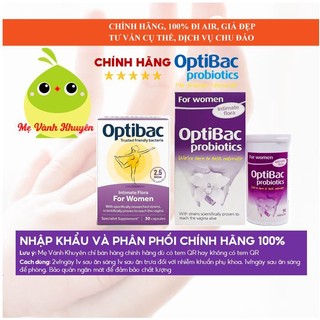 Men vi sinh Optibac tím cho phụ nữ và mẹ bầu, UK (30v/90v)