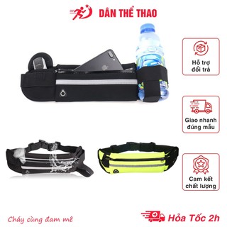 Túi đeo hông chạy bộ 3 ngăn đựng điện thoại chống nước - Đai đeo chạy bộ nam nữ đa năng tiện lợi