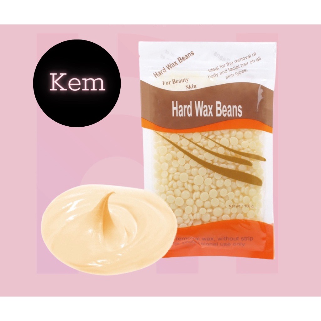 100g Sáp wax lông nóng hạt đậu Hard Wax Beans 💜 Sáp wax lông nhiều màu sắc