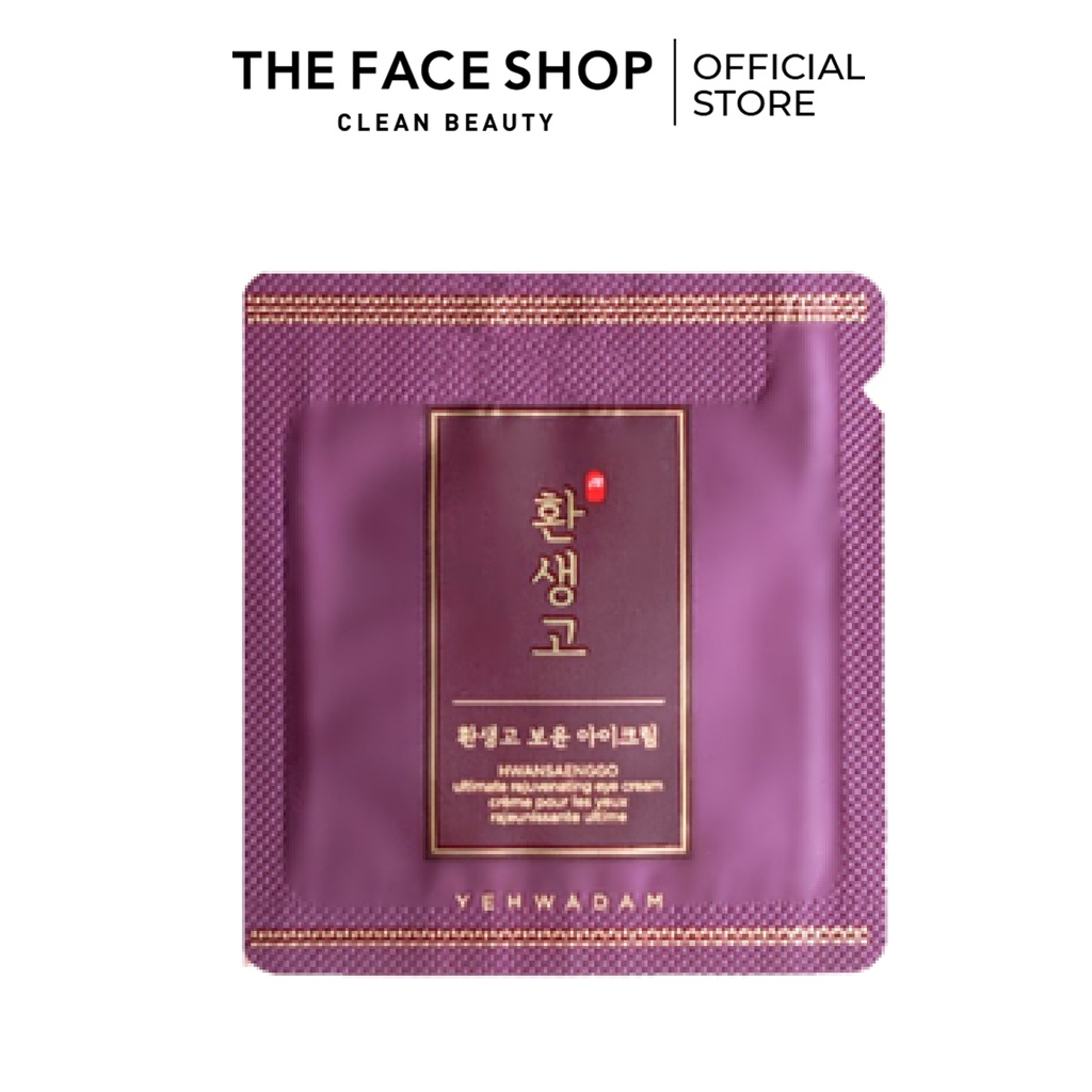 (Sample) Kem Dưỡng Trẻ Hóa Vùng Da Mắt Thefaceshop Yehwadam Hwansaenggo Ultimate Rejuvenating Eye Cream 1.2Ml