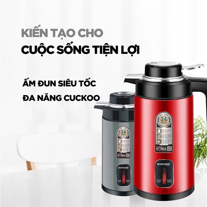 🪐Ấm Siêu Tốc 3 lít ủ GUGKOO 2 Trong 1. Bảo hành 6 tháng