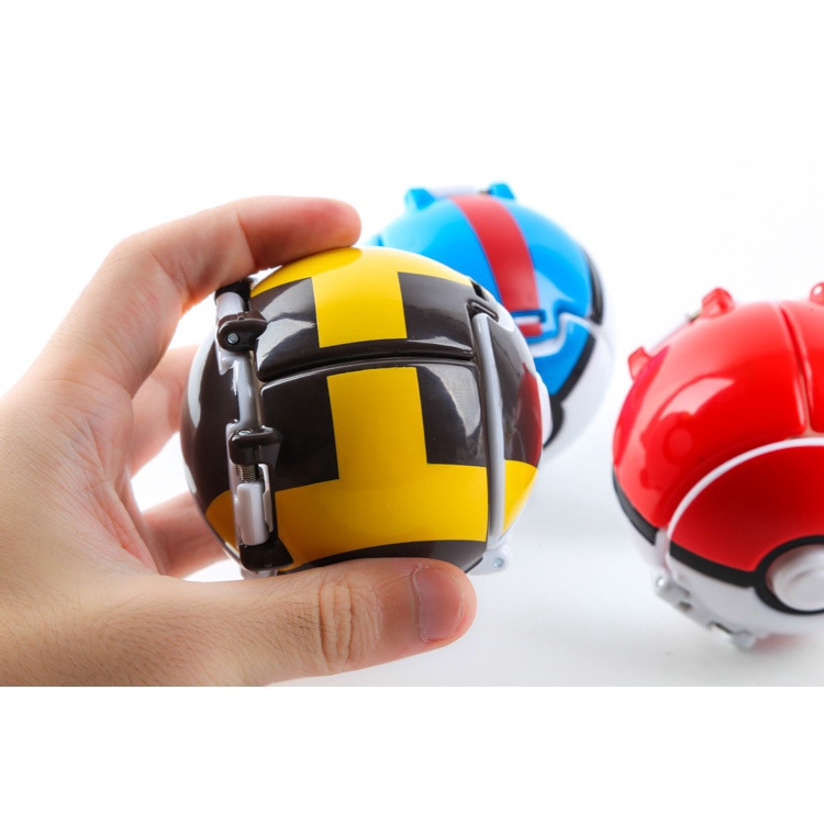 Mô Hình Quả Cầu Pokemon, Tự Động Ném Thú Pikachu Dành Cho Bé.
