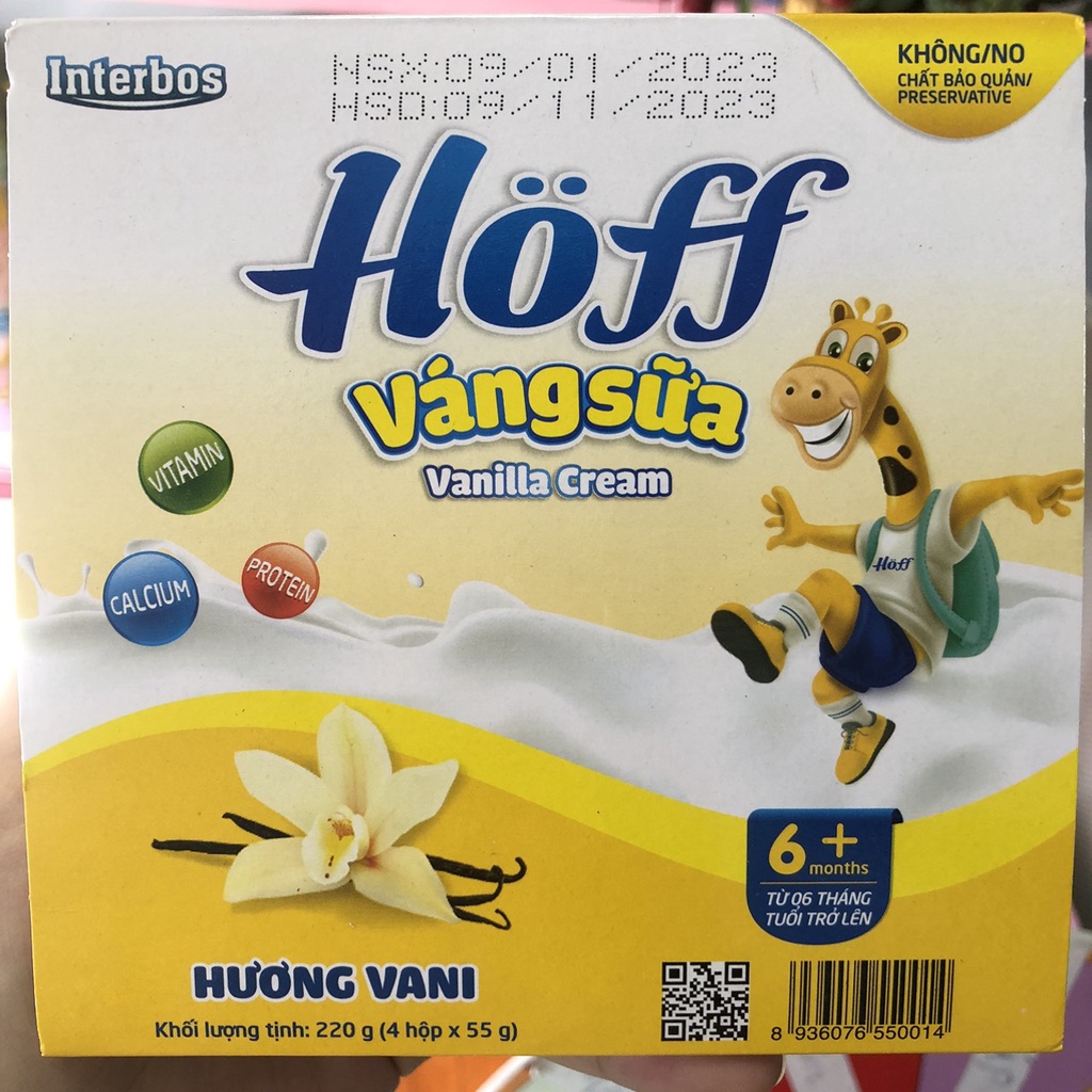 Váng Sữa HOFF Cho Bé 6+ 4 Vị