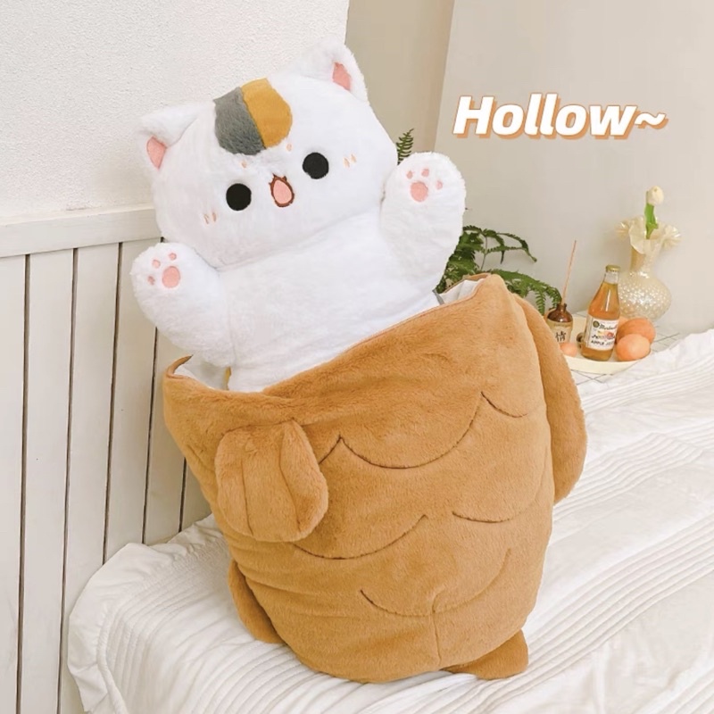 ‼️LOẠI TO‼️ Thỏ Mèo Chó Bông Size Lớn Kèm Túi Cá/Cà Rốt/Xương Cún