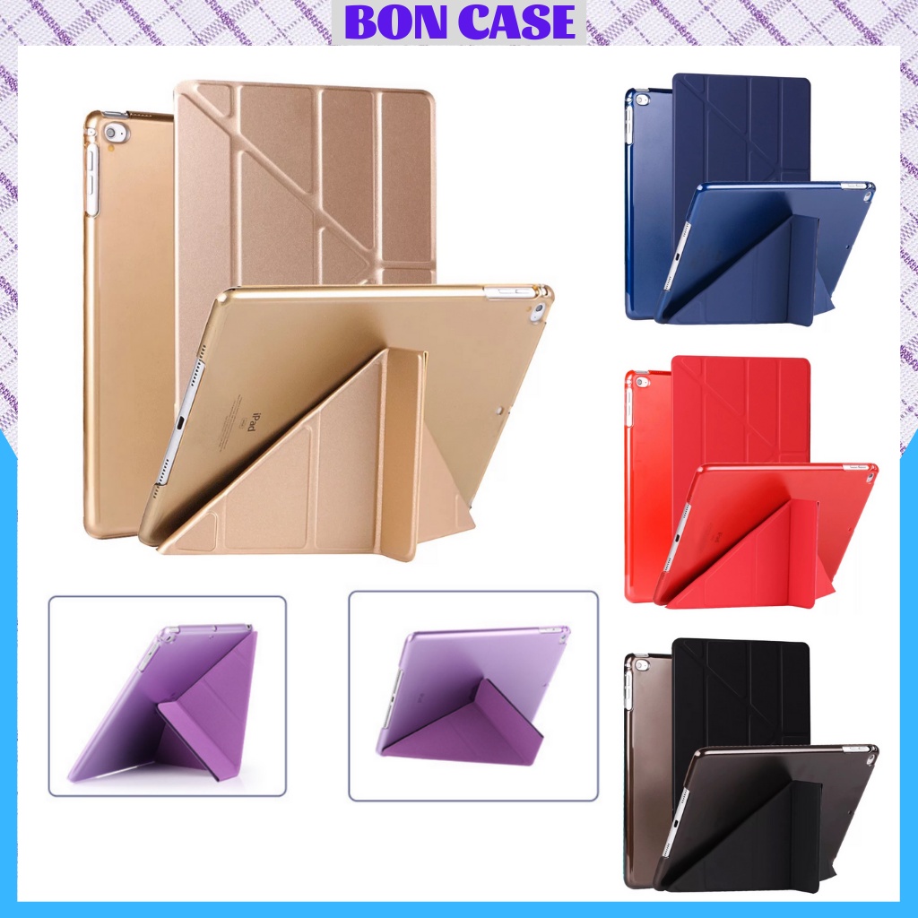 Ốp ipad Gập tam giác chất đẹp nhiều màu ốp ipad Air 1-2-3 - Gen 5-6-7-8-9 - Pro 9.7-10.5...BON CASE