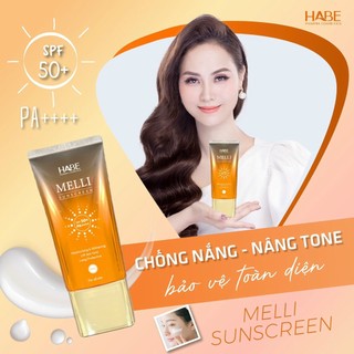 KEM CHỐNG NẮNG PHỔ RỘNG MELLI  SPF 50+, NÂNG TÔNG [Giá rẻ] [Chính hãng] [freeship]
