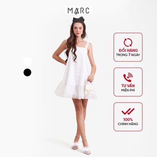 Đầm ren 2 dây nữ MARC FASHION hạ eo thắt nơ lưng FANH020223