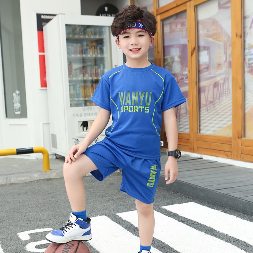 Set bộ quần áo thể thao dành cho bé trai 18-45kg.MẪU WANYU Chất liệu thun lạnh, co dãn tốt. HA17