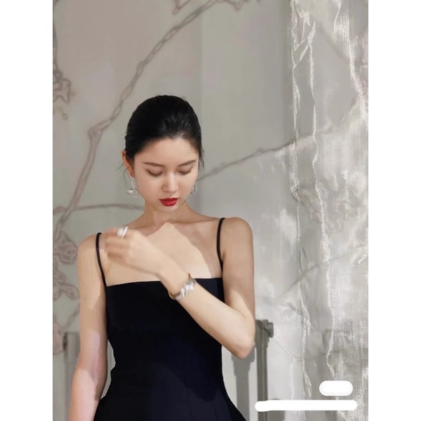 Váy Len Tăm 2 Dây Dáng Dài Chất Co Dãn Siêu Siêu Tôn Body Mix Đồ Dễ Mặc Cực Xinh