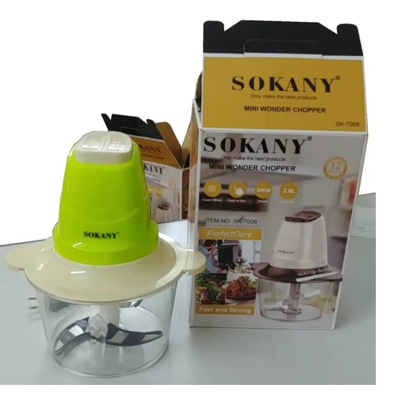 Máy xay đa năng, Máy xay tỏi ớt, Máy Xay Thịt Sokany 7006 2l 300w MẪU MỚI 2023