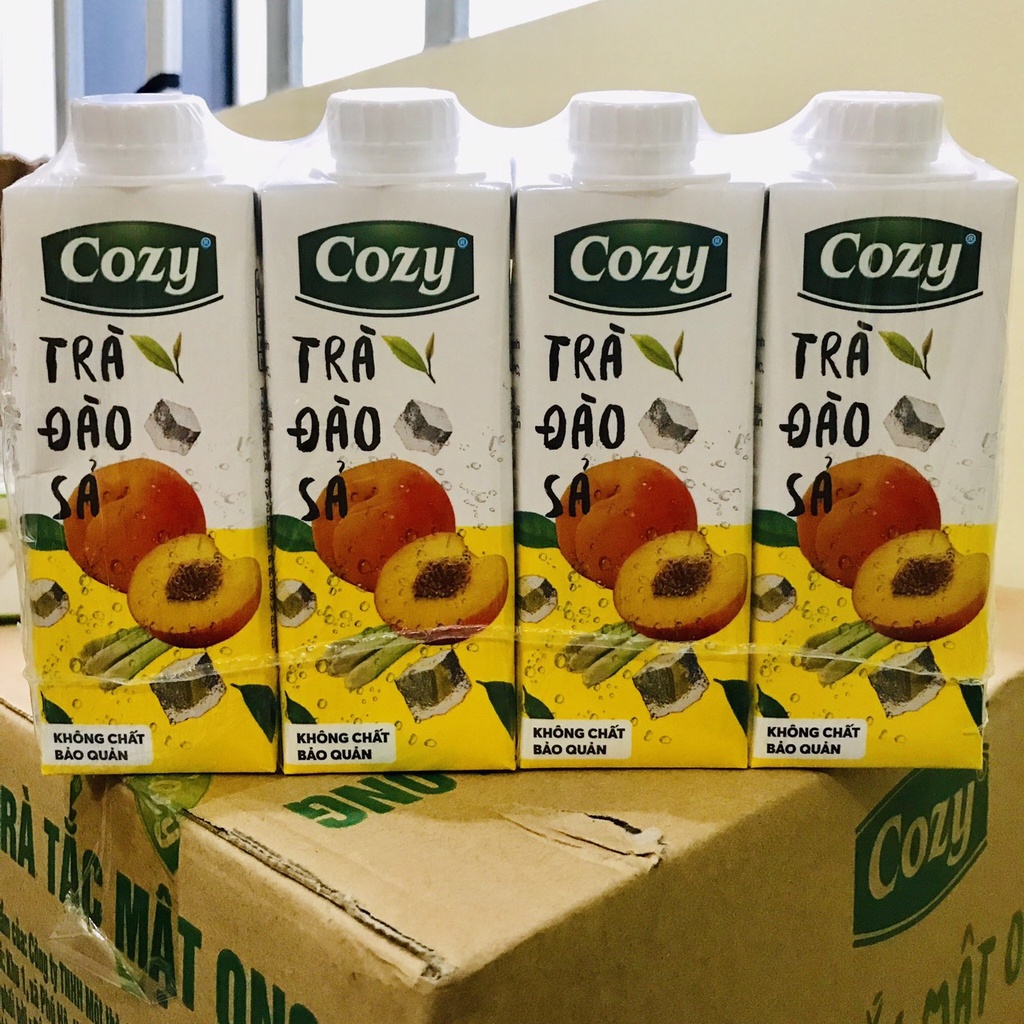 Thùng trà Cozy vị Đào Sả/Vải/Tắc Mật Ong 135K