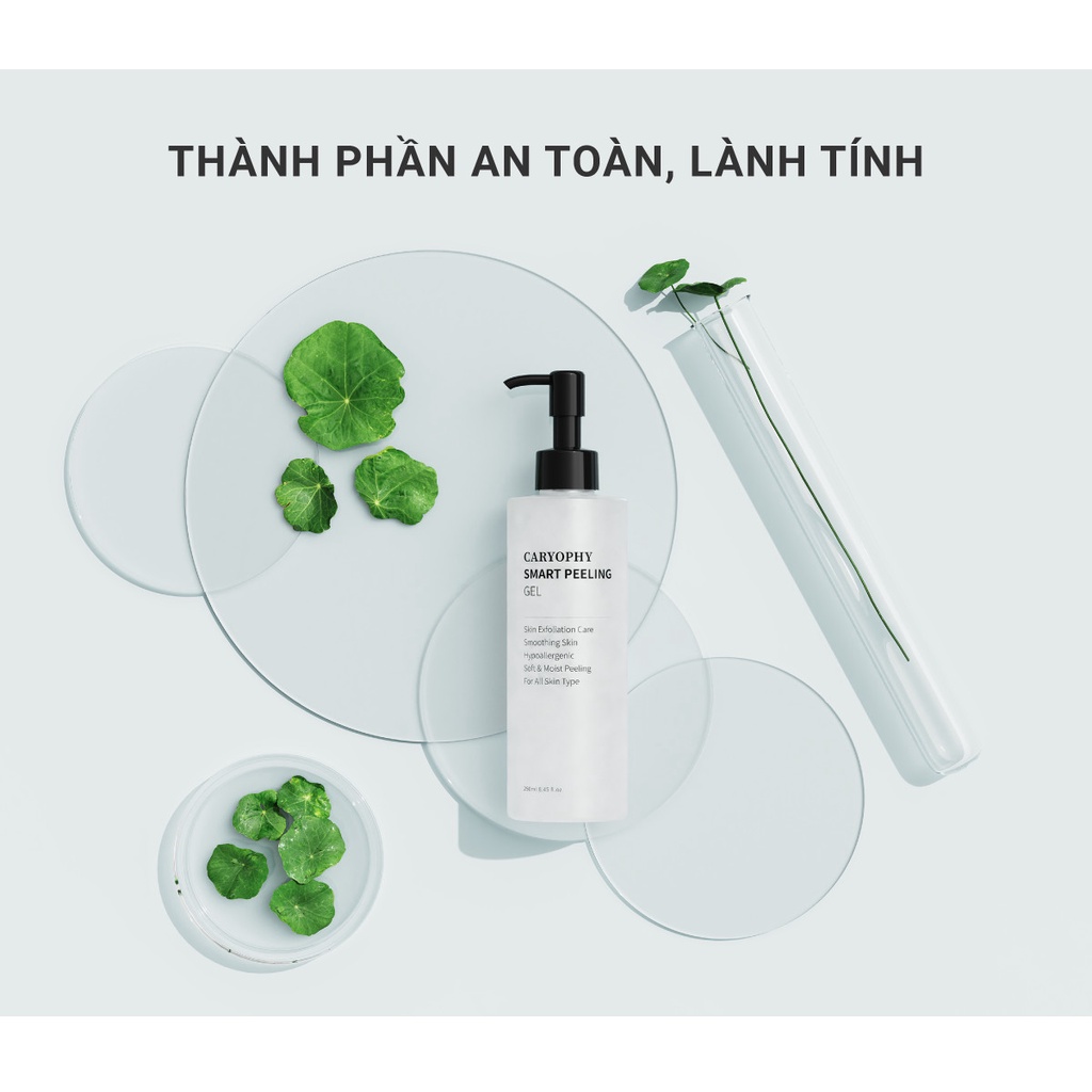 Combo Tẩy trang 500ml- Sữa rửa mặt- Gel tẩy da sừng làm sạch chuyên sâu Caryophy