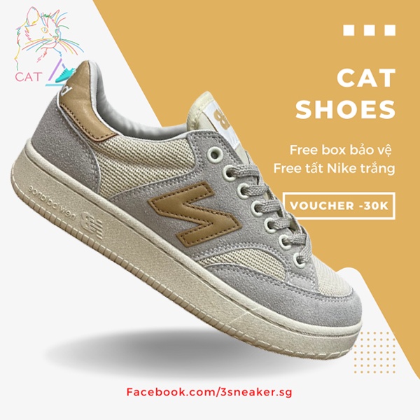 Giày New Balance 300 Yellow, NB 300 Vàng; Full Box, Phụ Kiện, Tặng Vớ Trắng