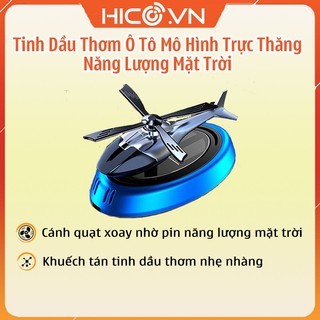 Máy khuếch tán tinh dầu thơm nước hoa xe hơi ktp030 năng lượng mặt trời mô hình trực thăng - tặng kèm tinh dầu