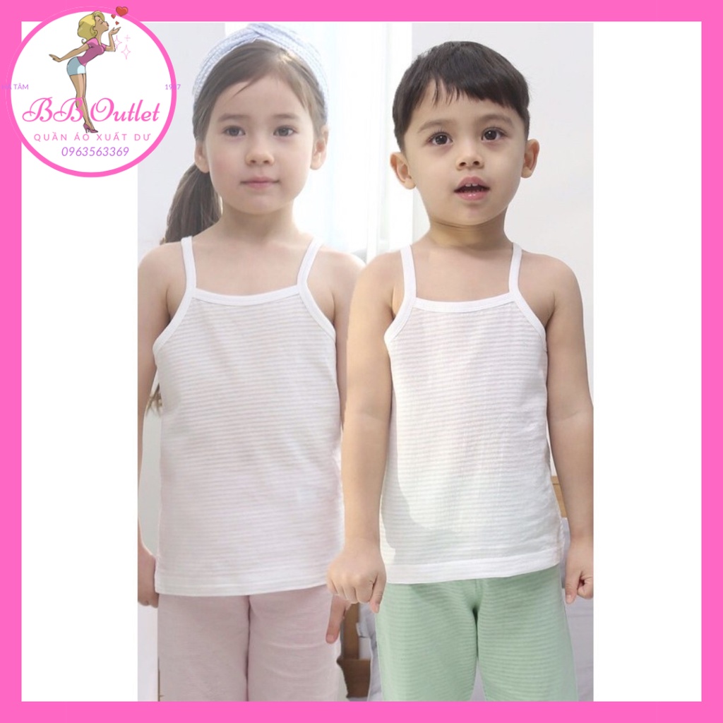 Áo 2 dây cotton ORGANIC cho trẻ em