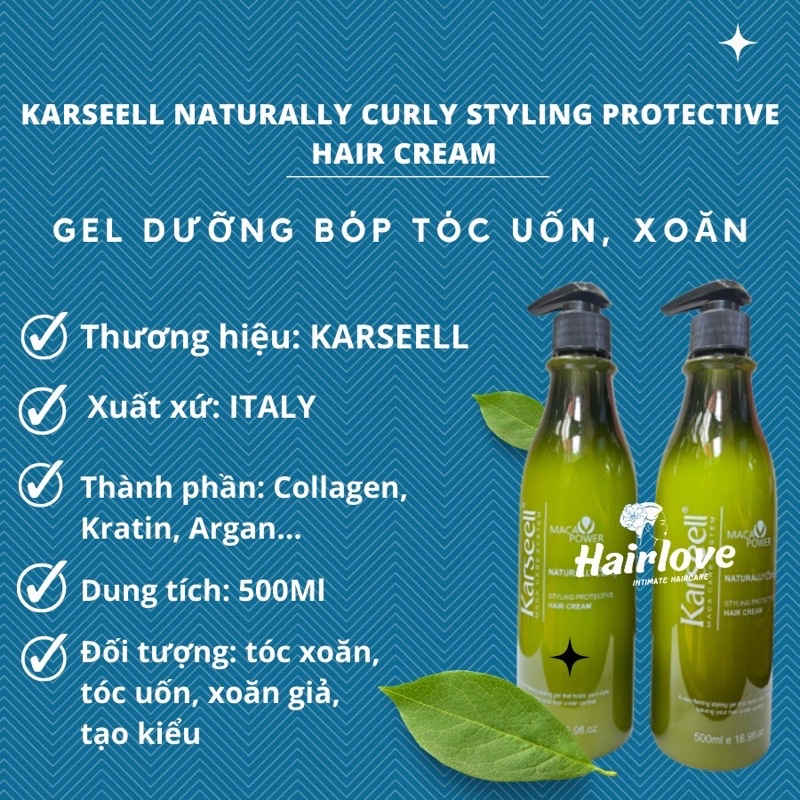 GEL TẠO KIỂU TÓC XOĂN KARSEELL NATURALLY CURLY 500m