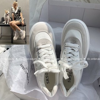 ✔️ hàng chuẩn + video ✔️ giày rose đế bánh mì trắng pha ghi độn đế hack dáng srsoo m01
