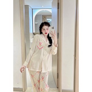 BỘ PYJAMA LỤA DÀI QUẢNG CHÂU CAO CẤP MÃ 2023-36