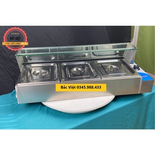 Tủ giữ nóng , hâm nóng cách thủy hơi nước loại 3 khay - Bảo hành 12 tháng