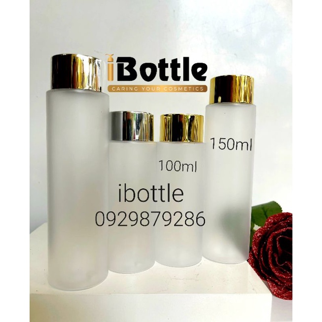 Chai lọ sang chiết mỹ phẩm -Chai chiết toner nhựa mờ.