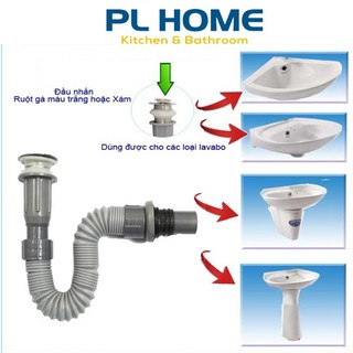 Bộ xả nhựa lavabo thân mềm co dãn