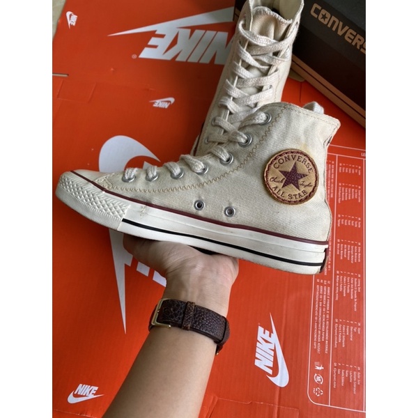 GIÀY CONVERSE CLASSIC PHIÊN BẢN GIỚI HẠN CỔ CAO SIZE 37.5/24cm (Real 100%/2Hand)
