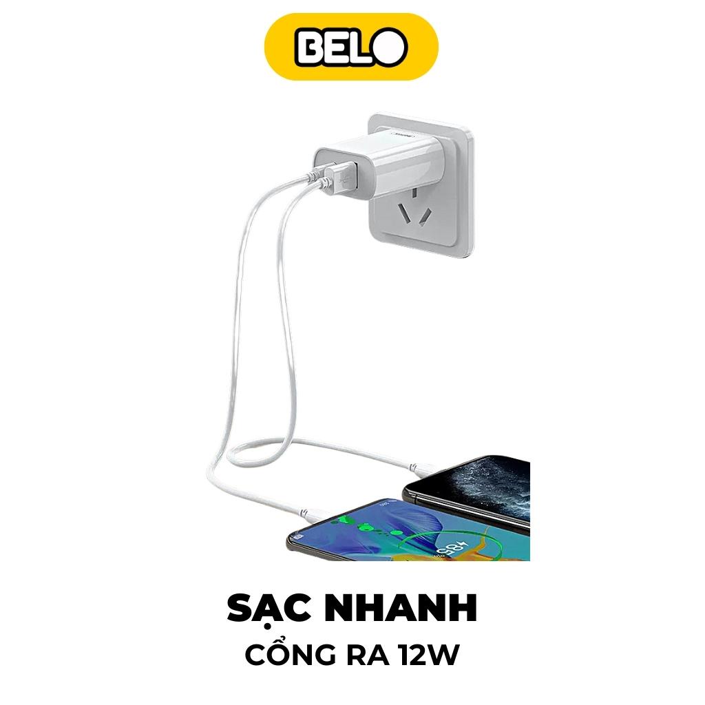 Củ sạc nhanh, cốc sạc nhanh Wekome WP-U56, sạc nhanh 2 cổng USB 2.1A hỗ trợ sạc nhanh cho điện thoại – Belo