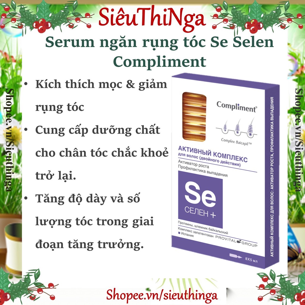 Serum tóc SE Selen Compliment giảm rụng kích mọc tóc
