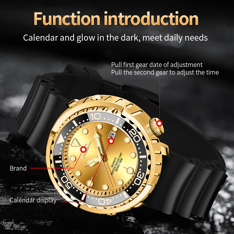 Đồng hồ LIGE Đồng hồ đeo tay thể thao nam chống nước Thời trang Business Quartz Chronograph Đồng hồ đeo tay có hộp