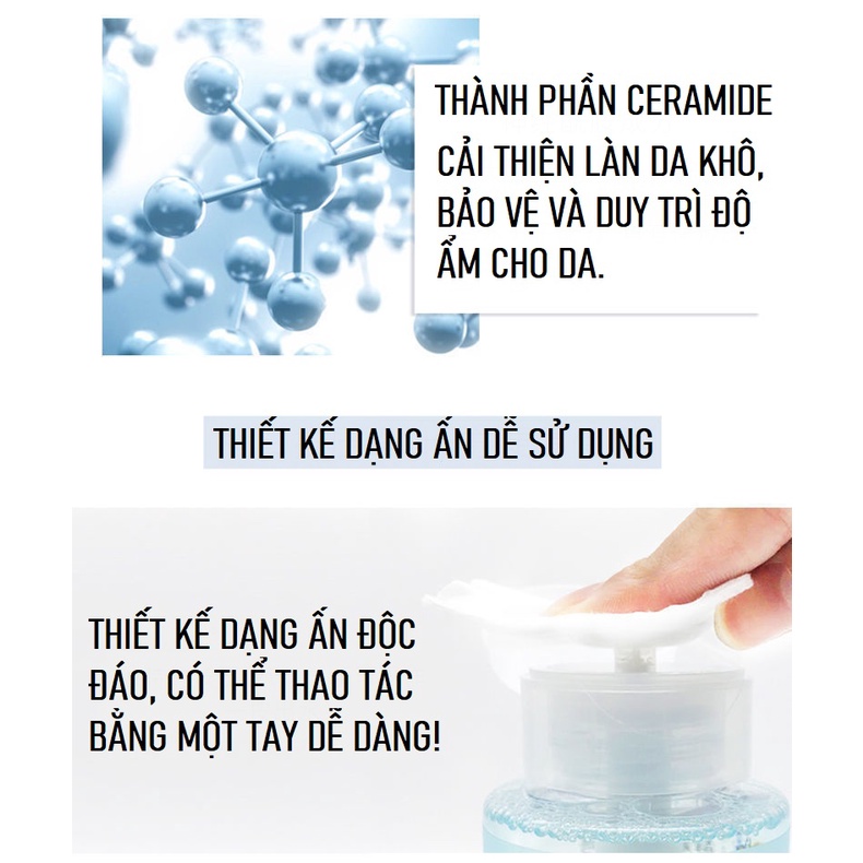 Nước Tẩy Trang 50ml làm sạch sâu MayCreate nắp trắng NTTM300