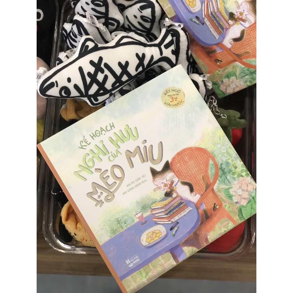 Sách - Kế hoạch nghỉ hưu của Mèo Miu - Crabit Kidbooks - dành cho trẻ từ 3 tuổi - hài hước bất ngờ
