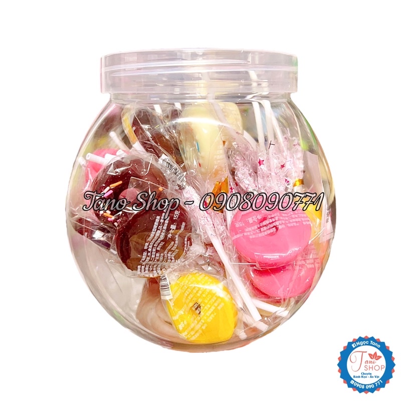 Một que kẹo mút hình bánh Donut xinh xắn - Hongkong, ăn vặt ngon rẻ TaNo