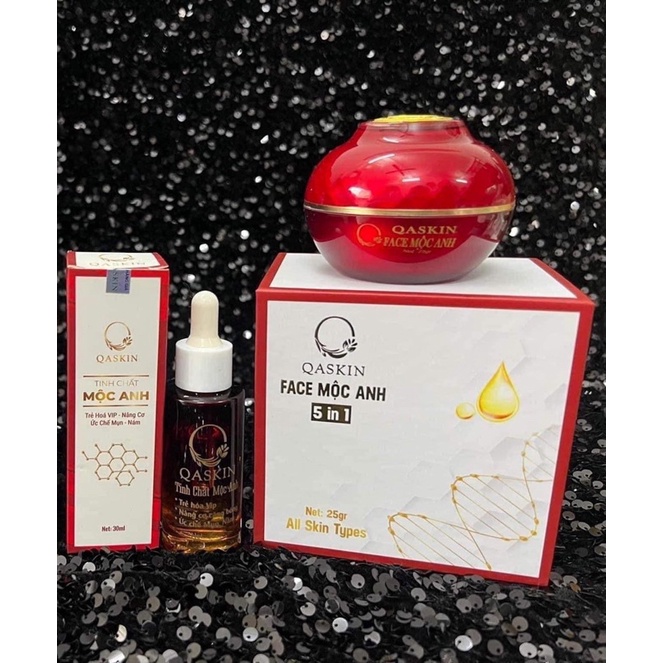 Combo trẻ hóa da Mộc Anh vip (Kem face mộc anh 25g và Tinh chất mộc anh 30ml)