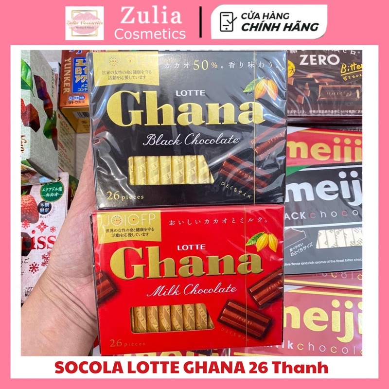 Chocolate Lotte Ghana socola 26 Thanh Nhật Bản
